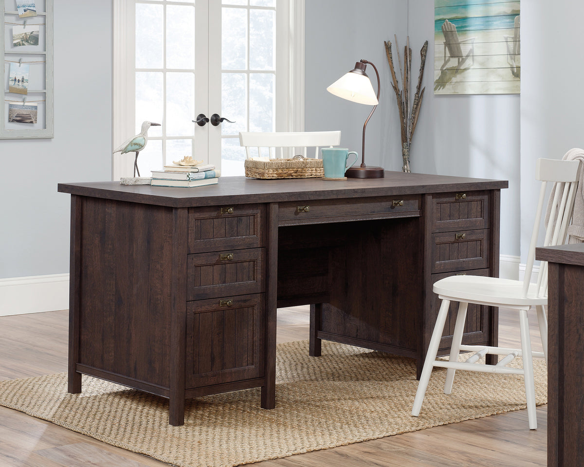 Costa Executive Desk Coffee Oak