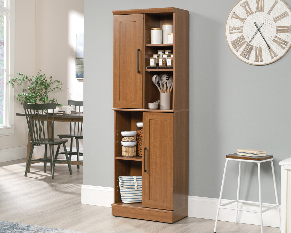 HomePlus 2-Door Storage Cabinet in Sienna Oak