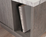 East Rock  Contemporary Night Stand in Ashen Oak