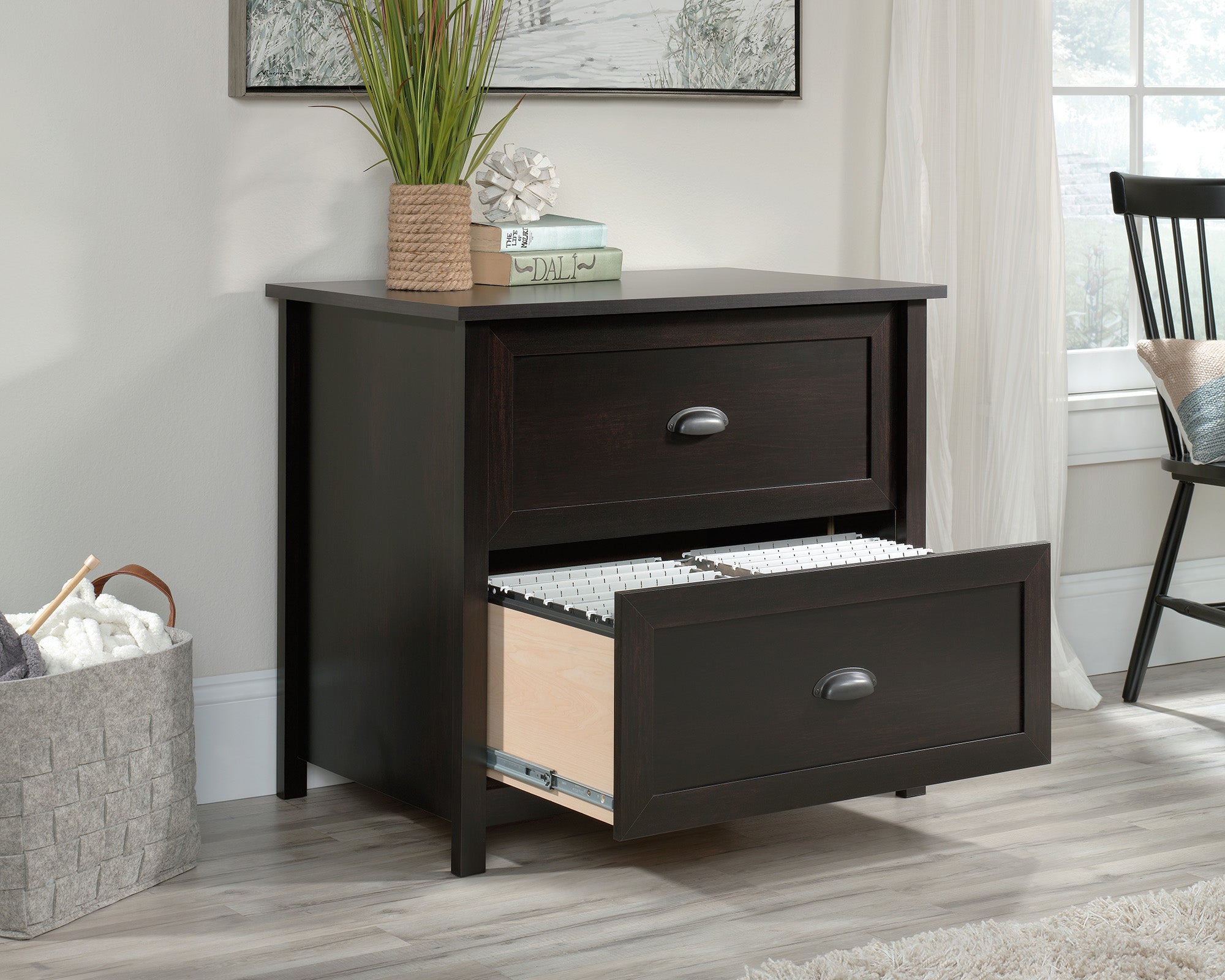 County Line  2-Drawer Lateral File Cabinet in Estate Black