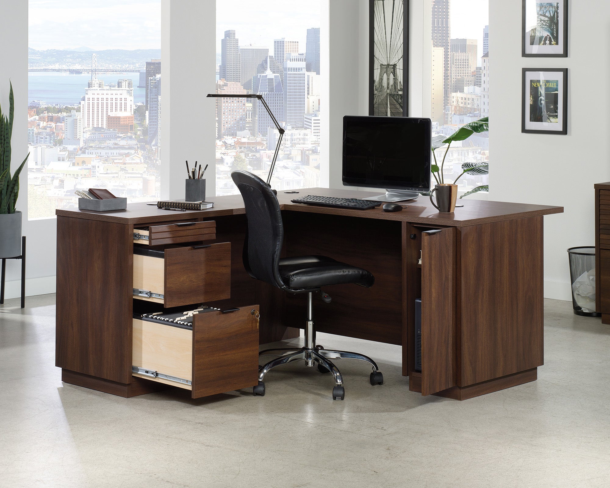 Palo Alto 60" Commercial Office L-Shaped Desk