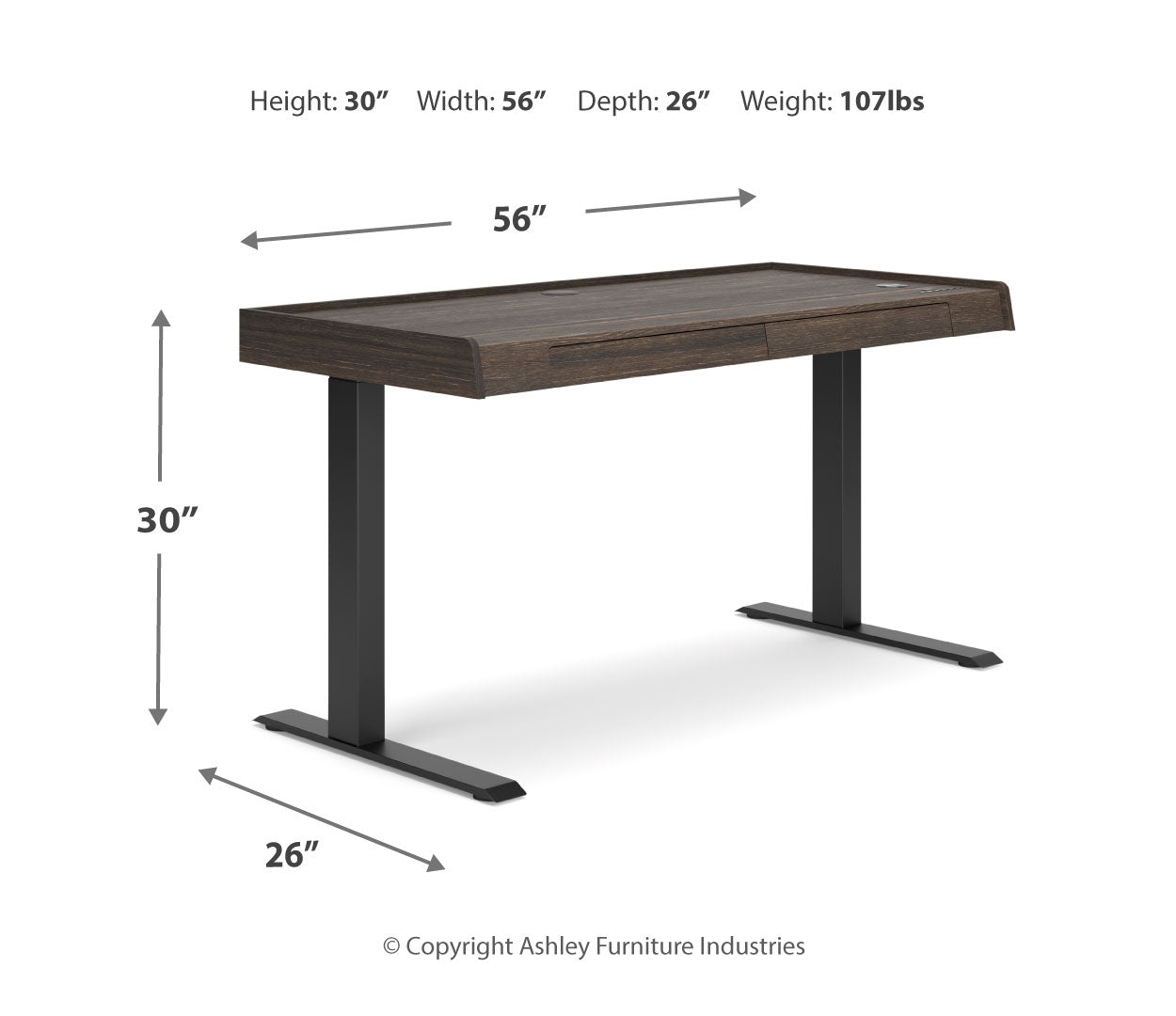 Zendex Adjustable Height Desk