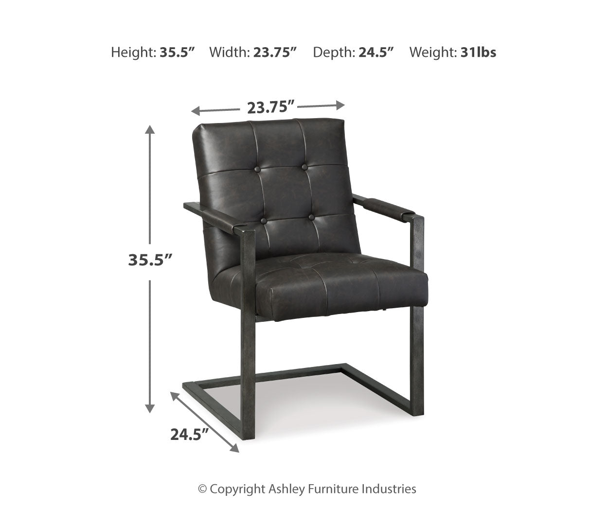 Starmore Home Office Desk Chair (2/CN)