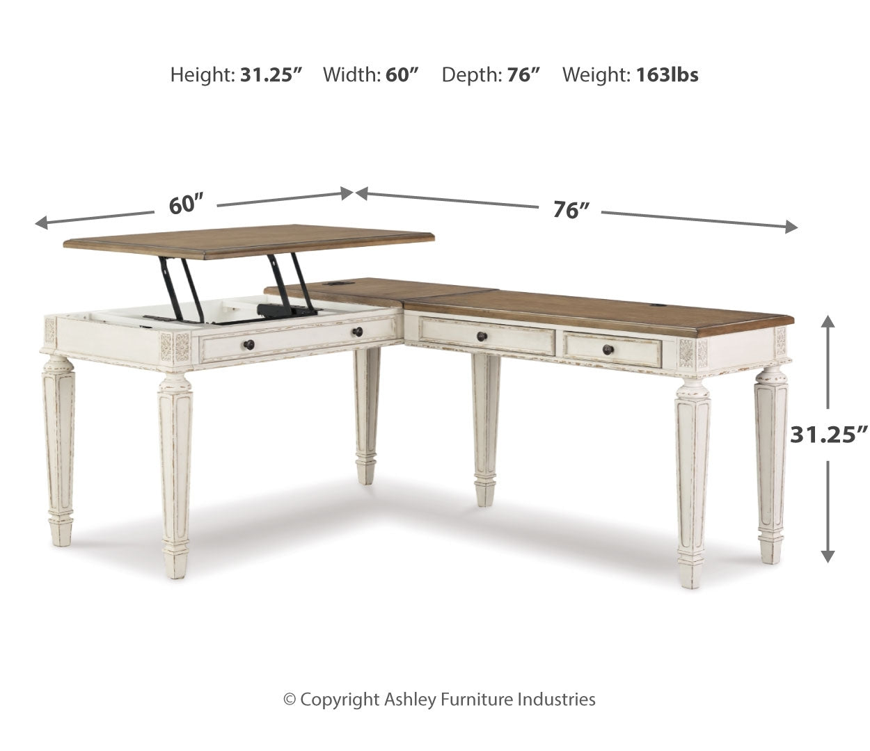 Realyn 2-Piece Home Office Desk