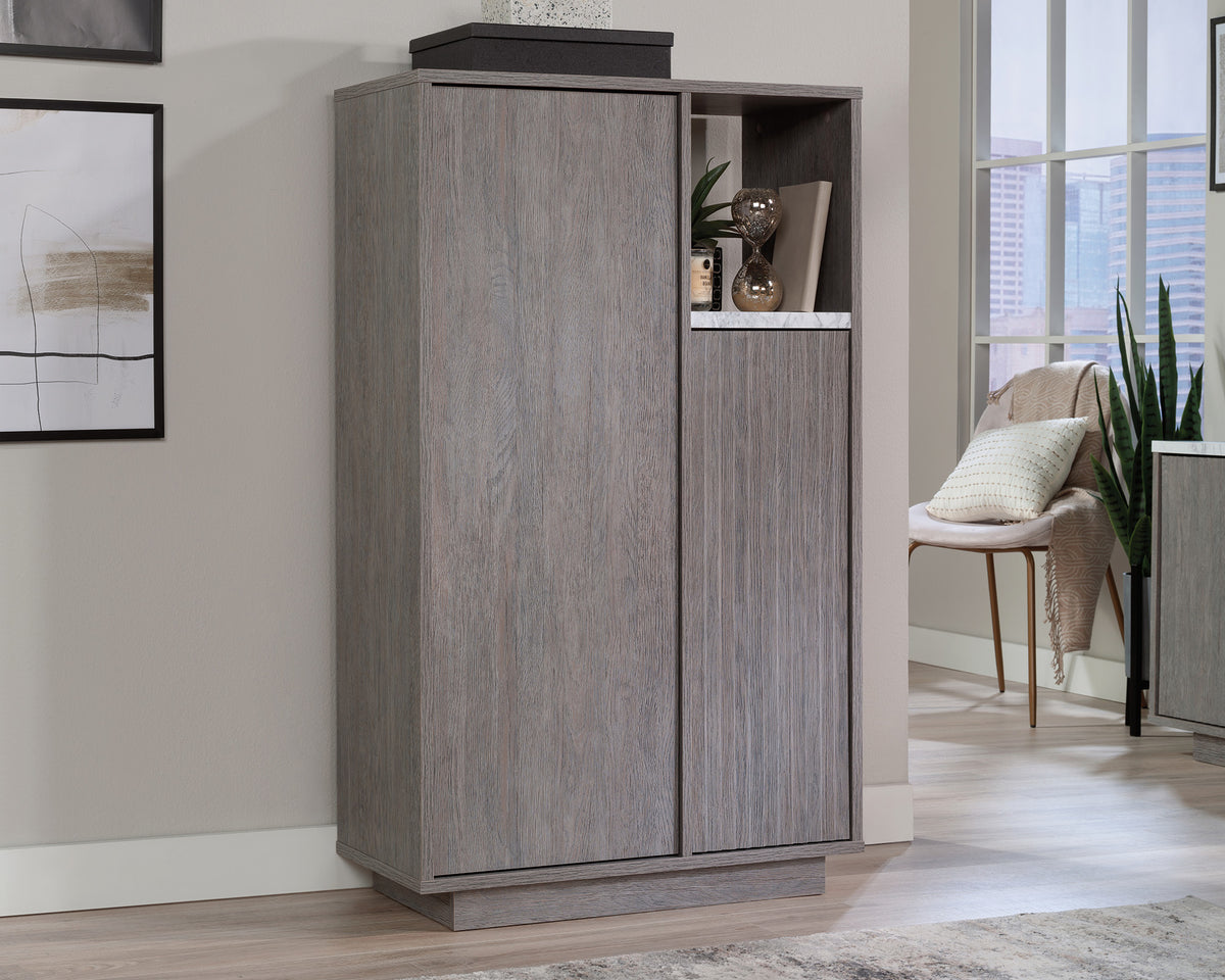 East Rock  Contemporary Storage Cabinet in Ashen Oak