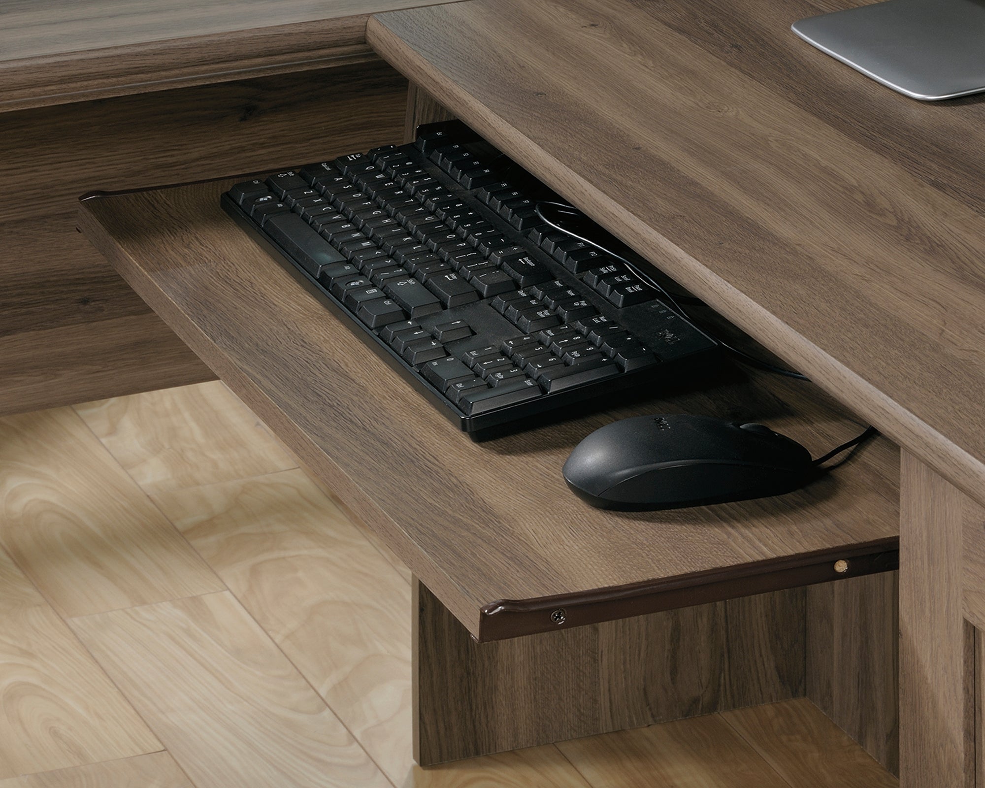 Harbor View  Corner Computer Desk Salt Oak