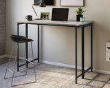 North Avenue  Modern Drop Leaf Table in Faux Concrete