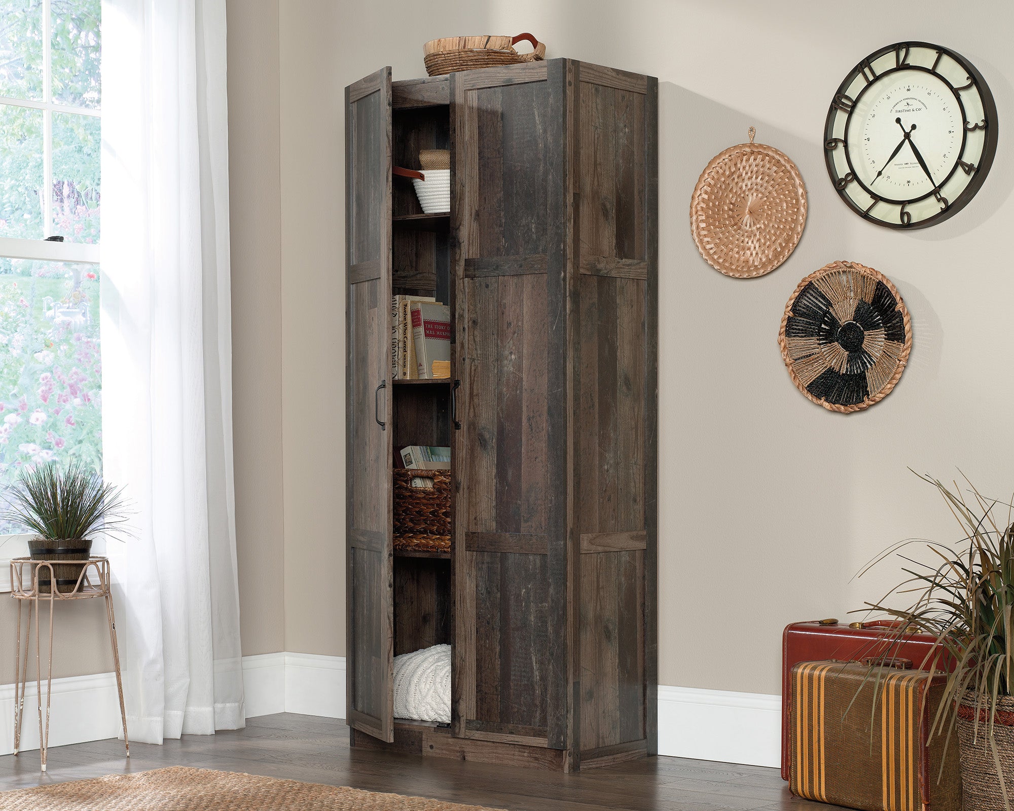 Sauder Select Storage Cabinet Reclaimed Pine