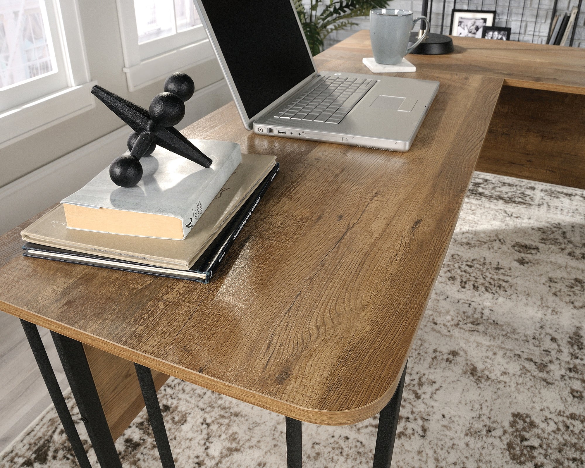 Station House  Industrial L-Shaped Home Office Desk