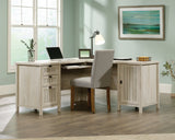 Costa L-Shaped Desk Chalked Chestnut