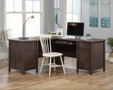 Costa L-Shaped Desk Coffee Oak