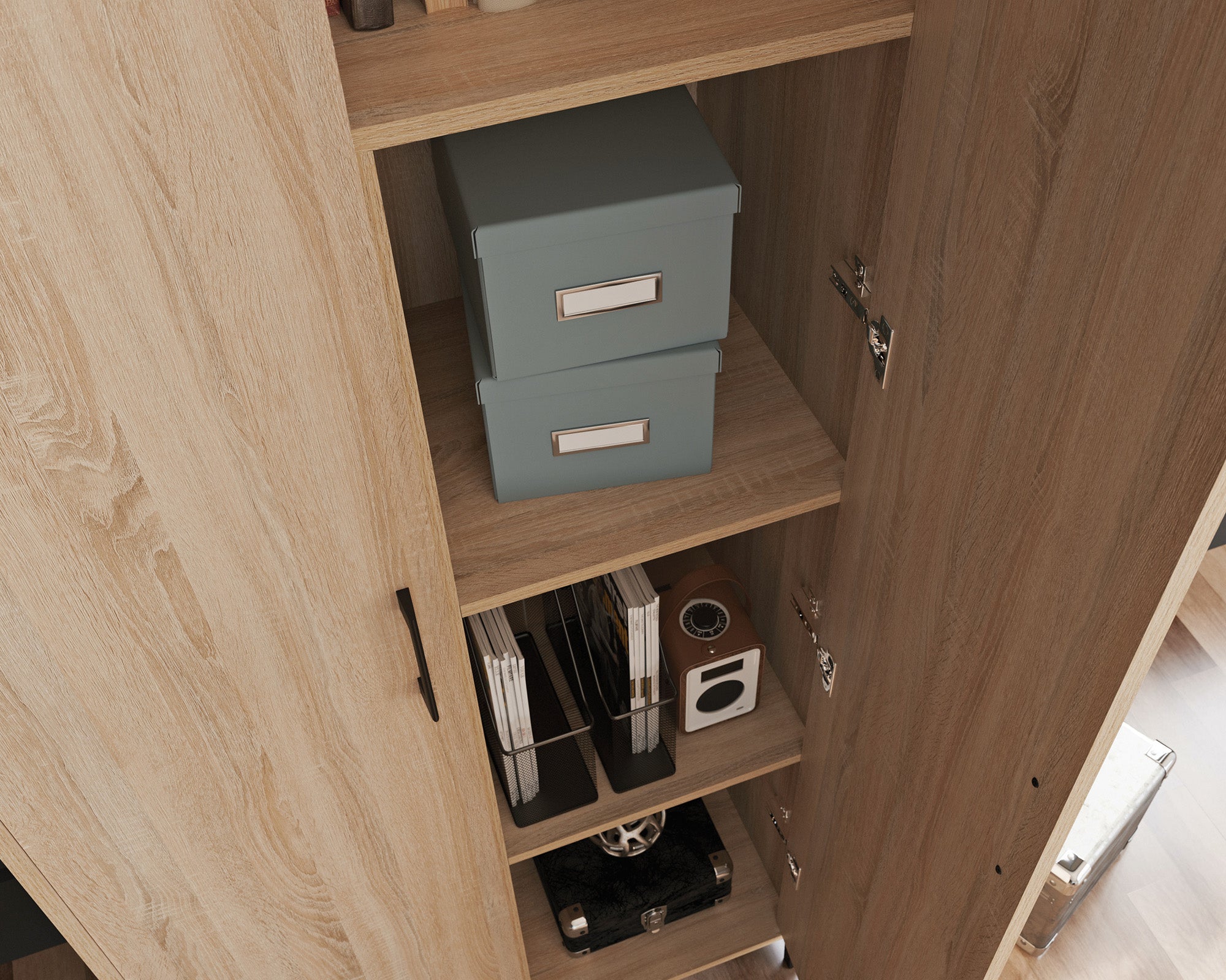 North Avenue  2-Door Storage Cabinet in Charter Oak