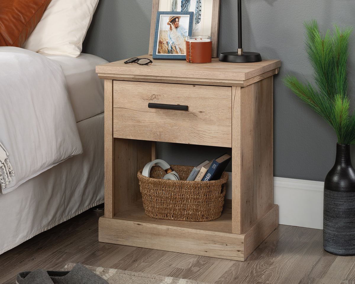 Aspen Post  1-Drawer Night Stand with Open Shelf