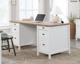 Cottage Road  White Executive Pedestal Desk with Drawers