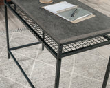 Market Commons  Writing Desk with Storage in Slate Gray