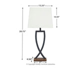 Makara Metal Table Lamp (2/CN)