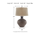 Magan Metal Table Lamp (1/CN)