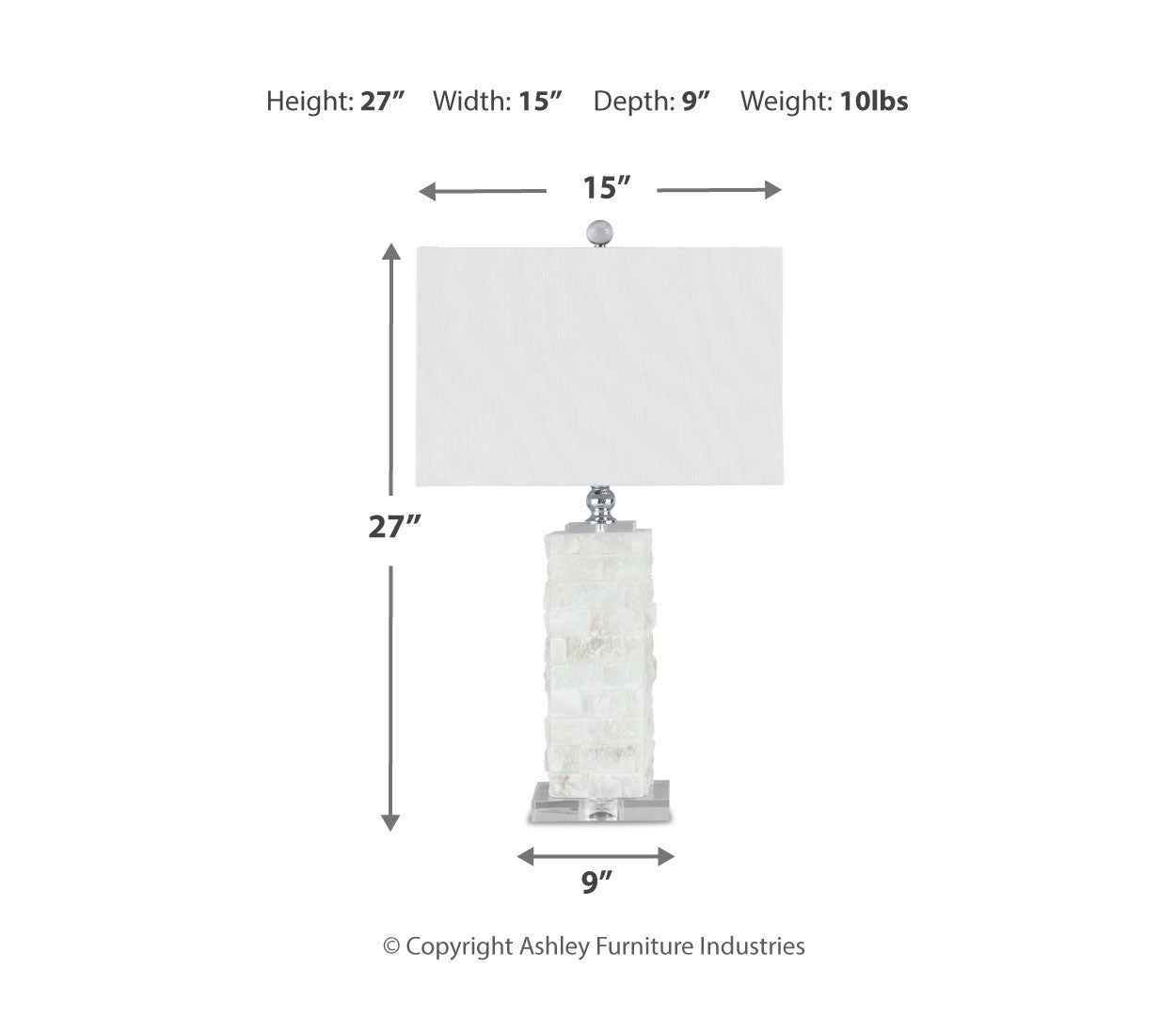 Malise Alabaster Table Lamp (1/CN)