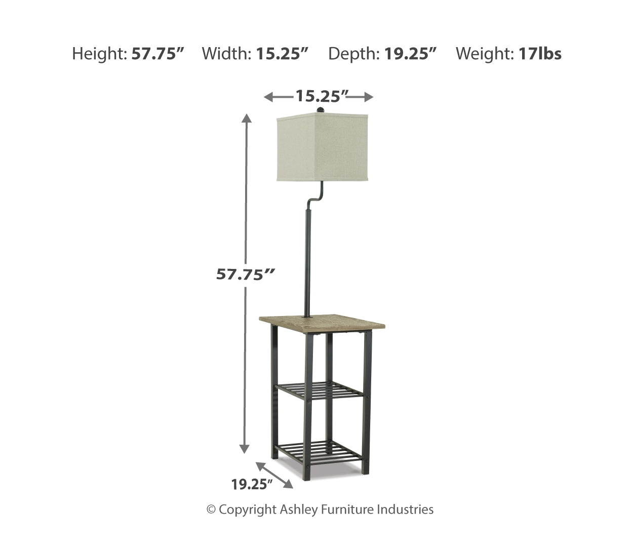 Shianne Metal Tray Lamp (1/CN)