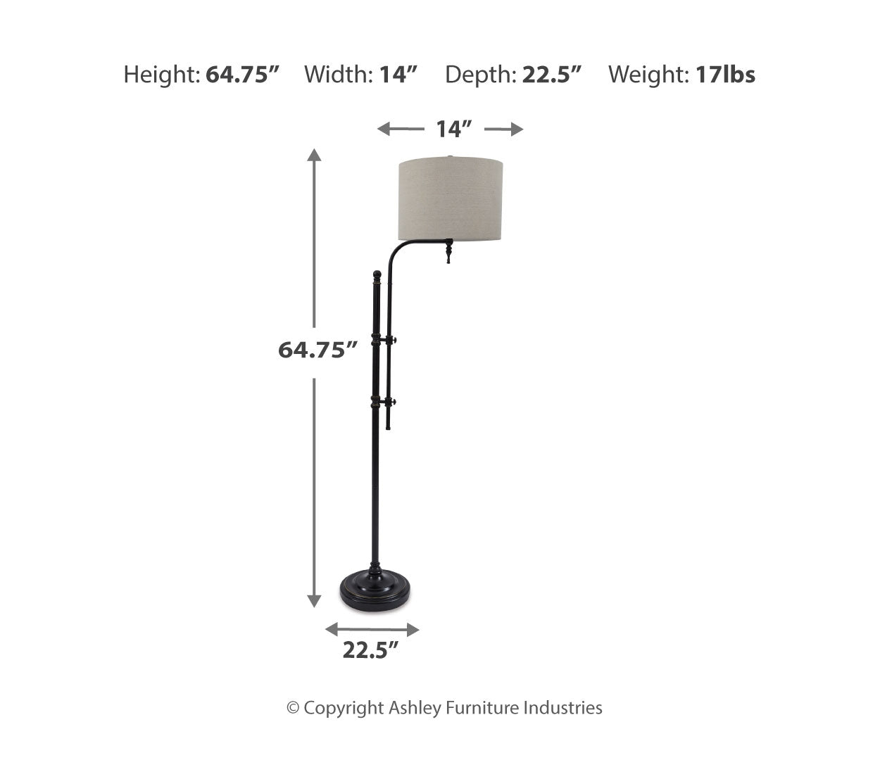 Anemoon Metal Floor Lamp (1/CN)