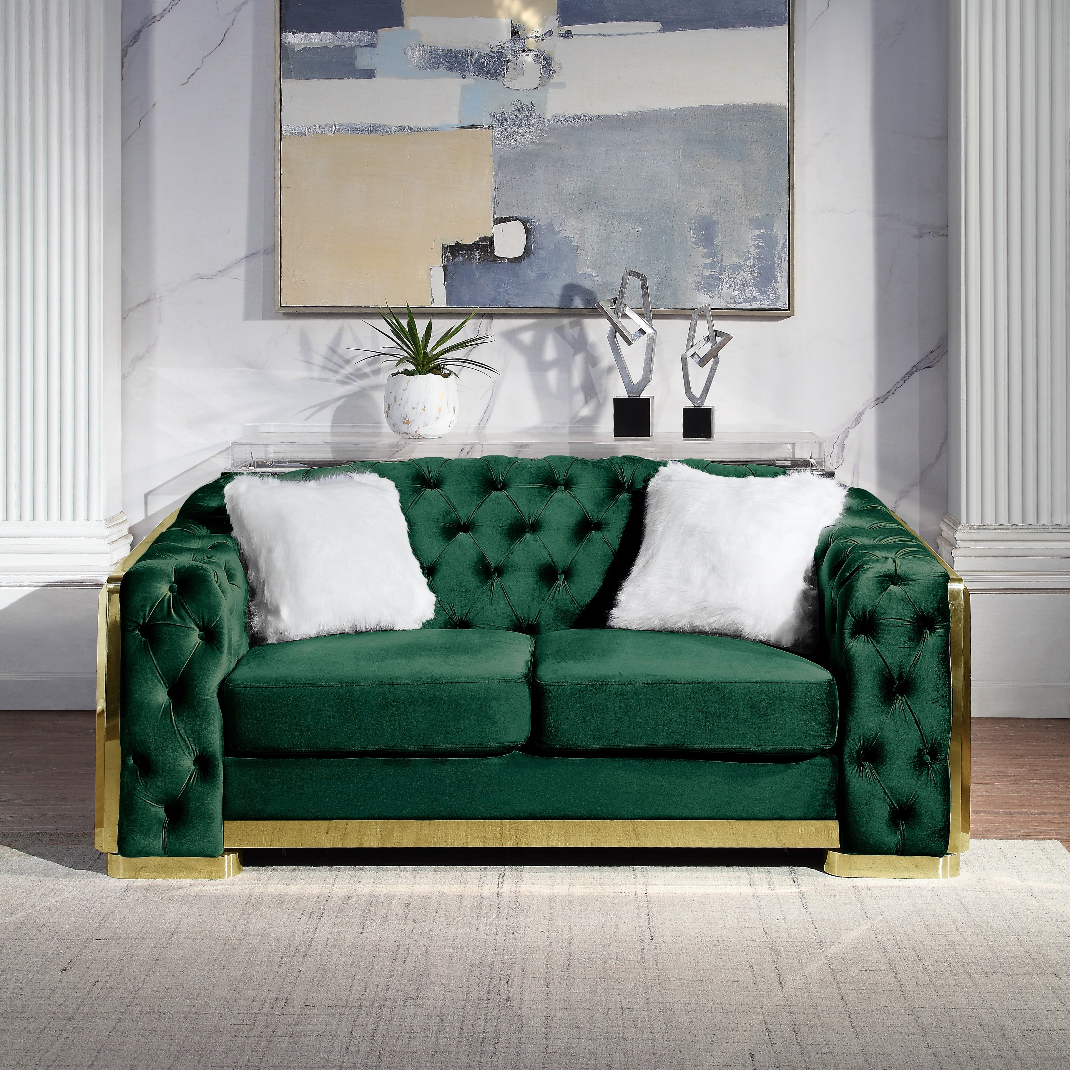 Artisan Fachtna Loveseat Green