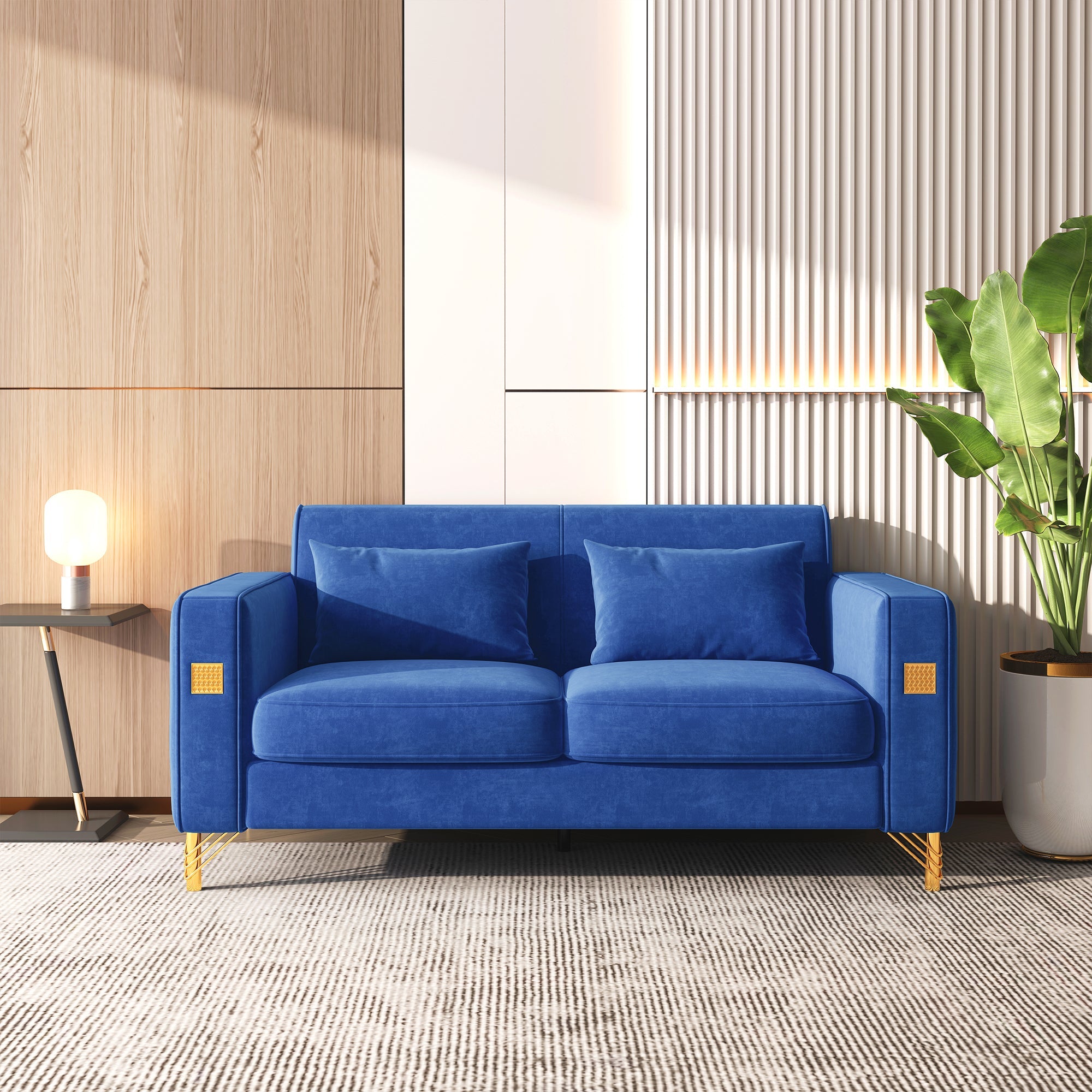 Artisan Dakotajames Loveseat Blue