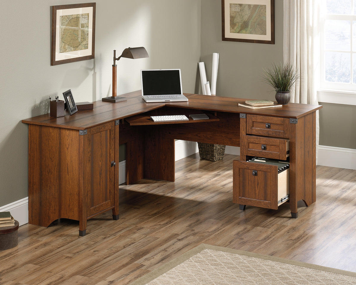 Carson Forge  Corner Computer Desk