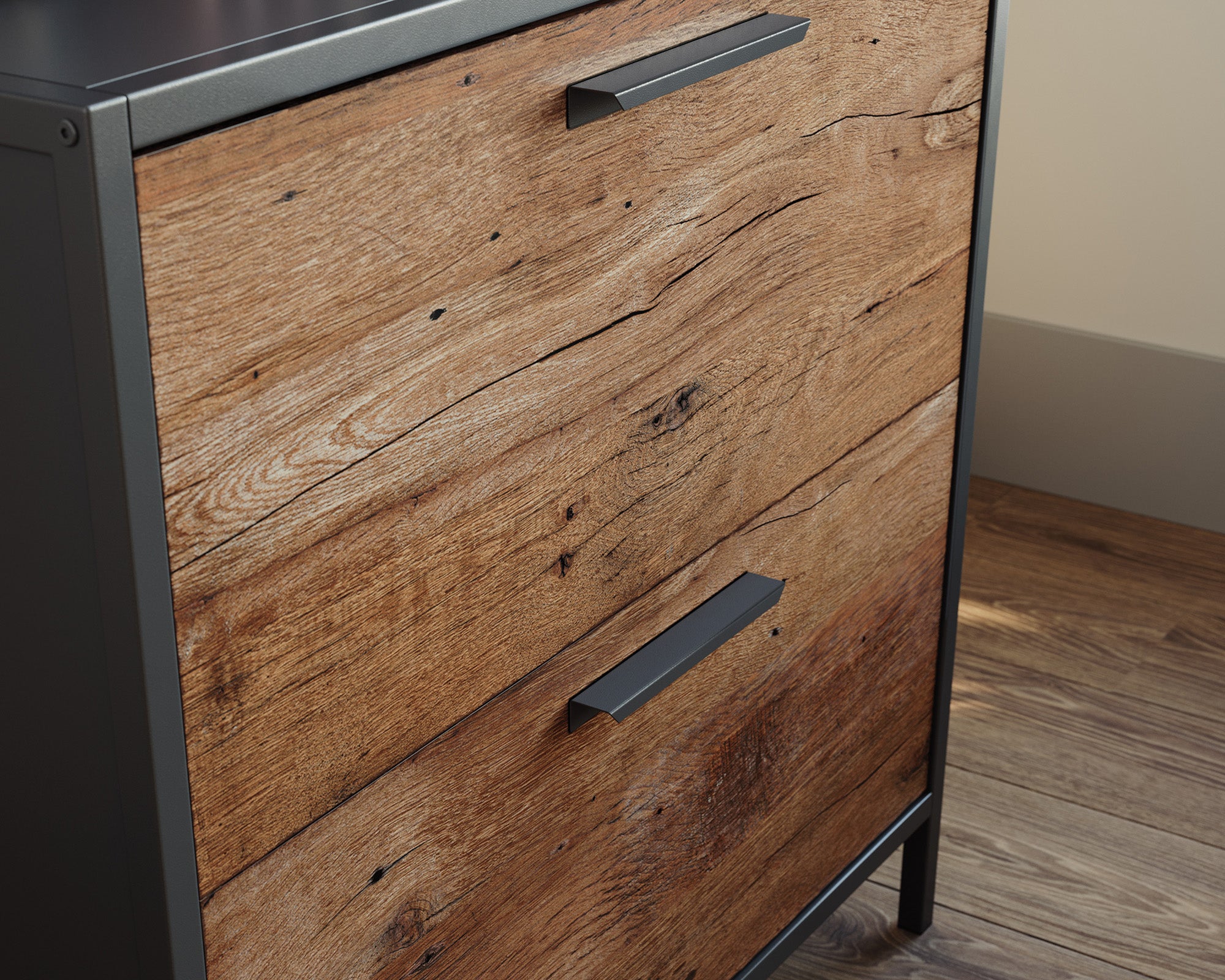 Boulevard CafŽ Industrial 2-Drawer Lateral File Cabinet