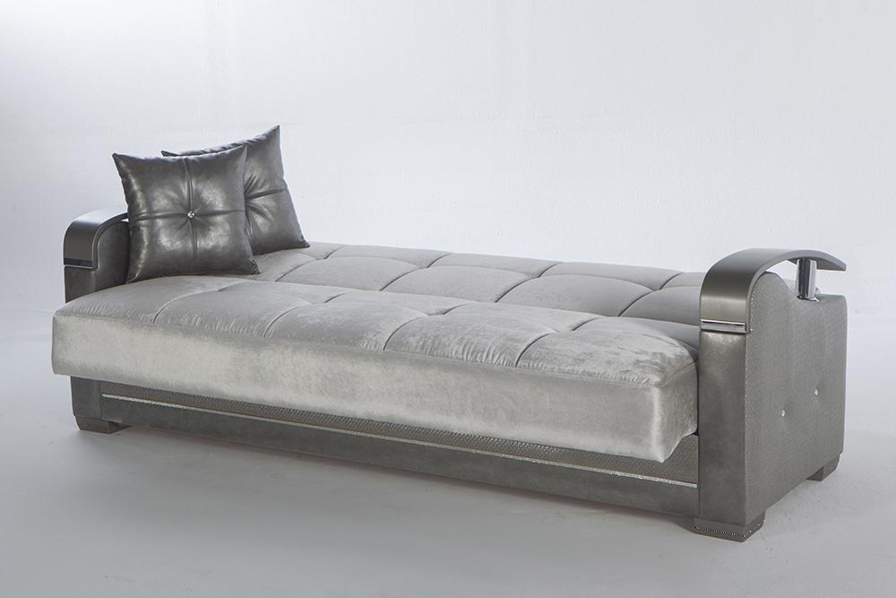 Bellona Luna Regal 3 Seat Sleeper Sofa by Bellona DEHA SILVER