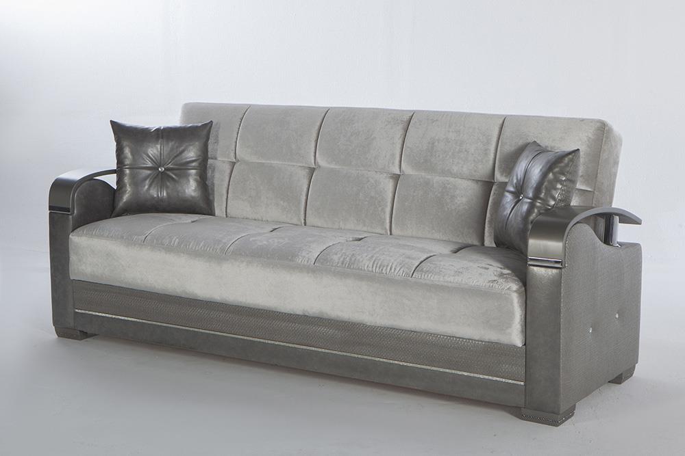 Bellona Luna Regal 3 Seat Sleeper Sofa by Bellona DEHA SILVER