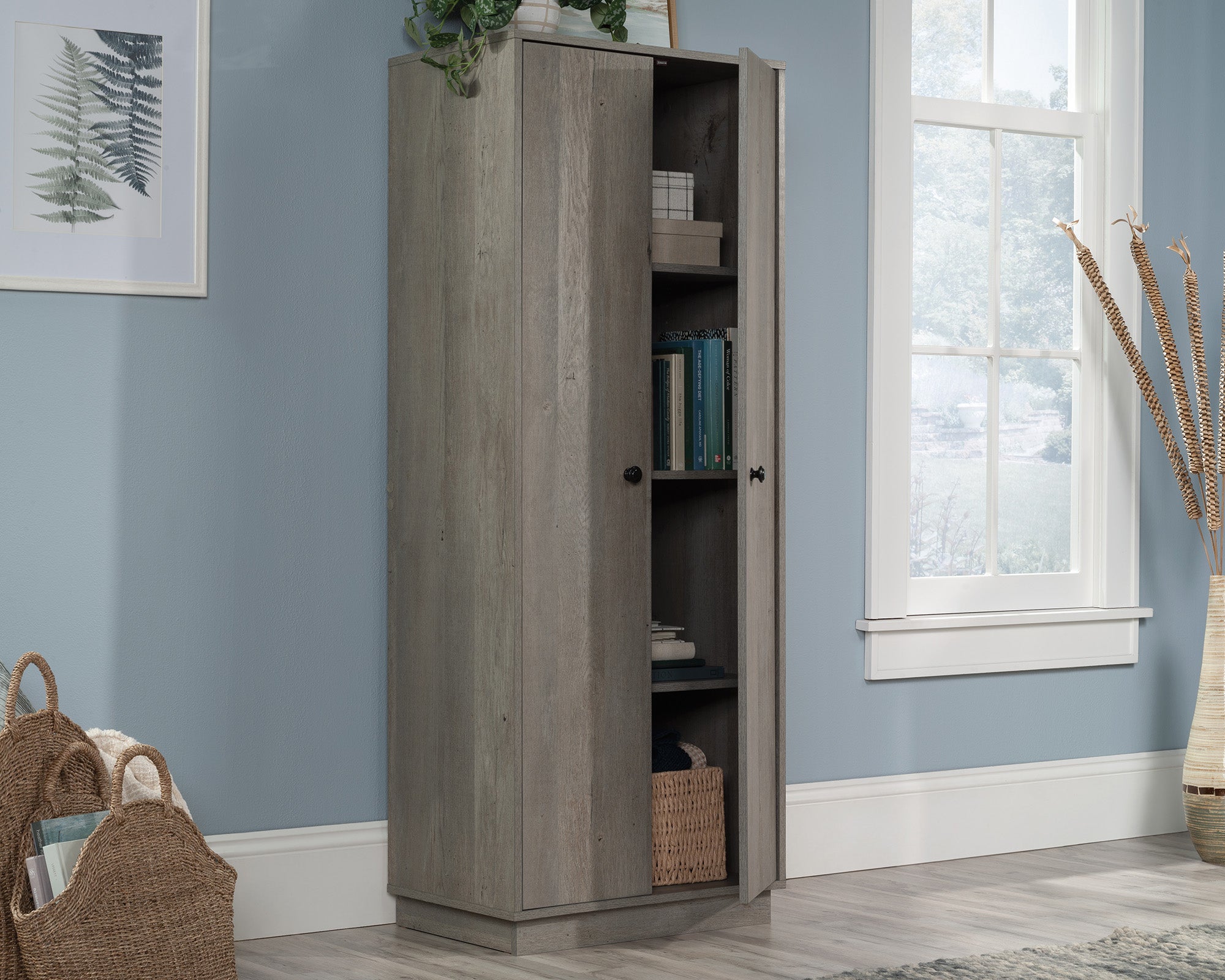 Sundar  2-Door Storage Cabinet in Mystic Oak