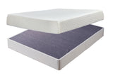 10 Inch Chime Memory Foam Mattress with Foundation