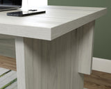 Sauder Select Single Pedestal Desk in Haze Acacia