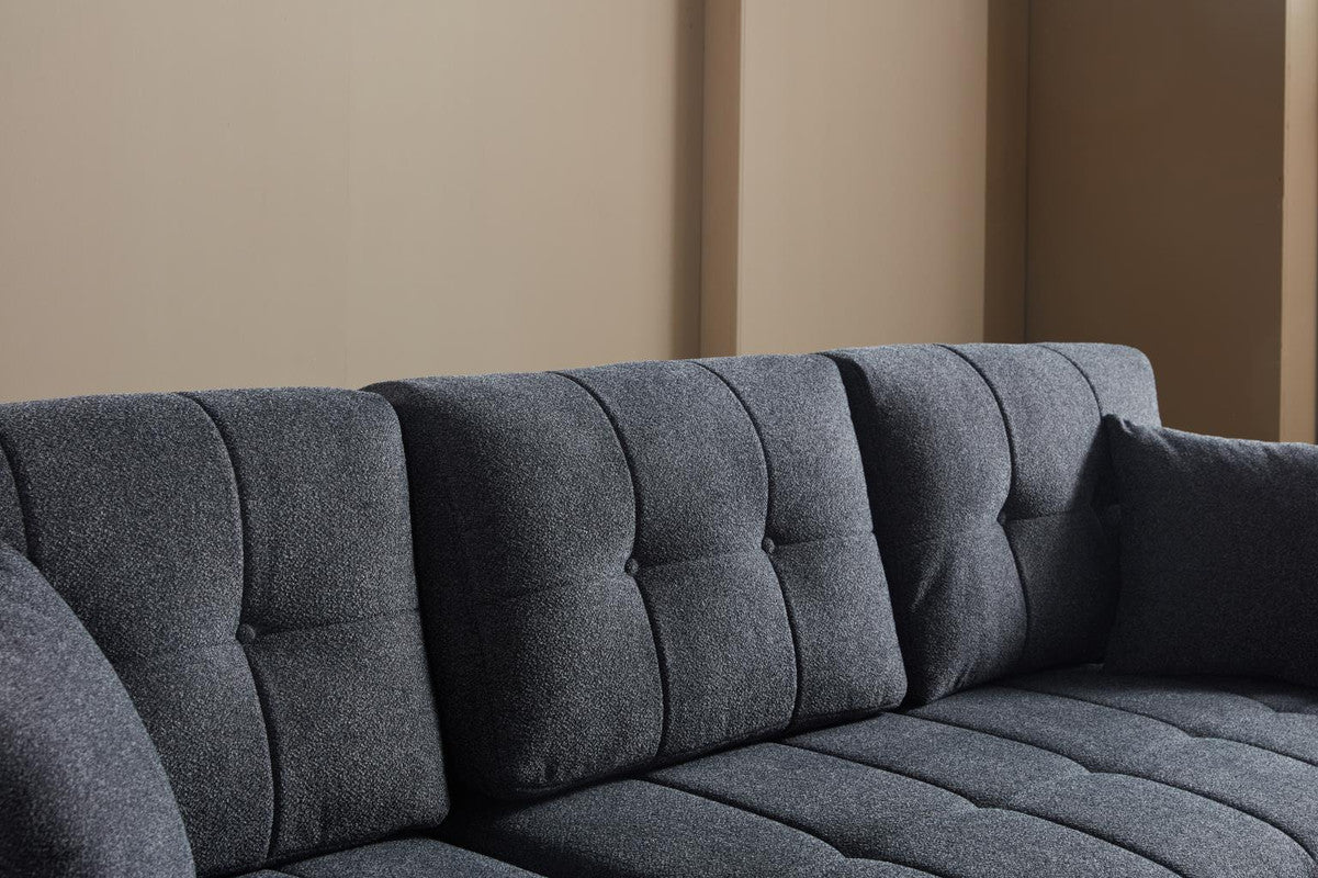 Bellona Mocca Sleeper Sectional 3 Pieces by Bellona DUPONT ANTHRACITE