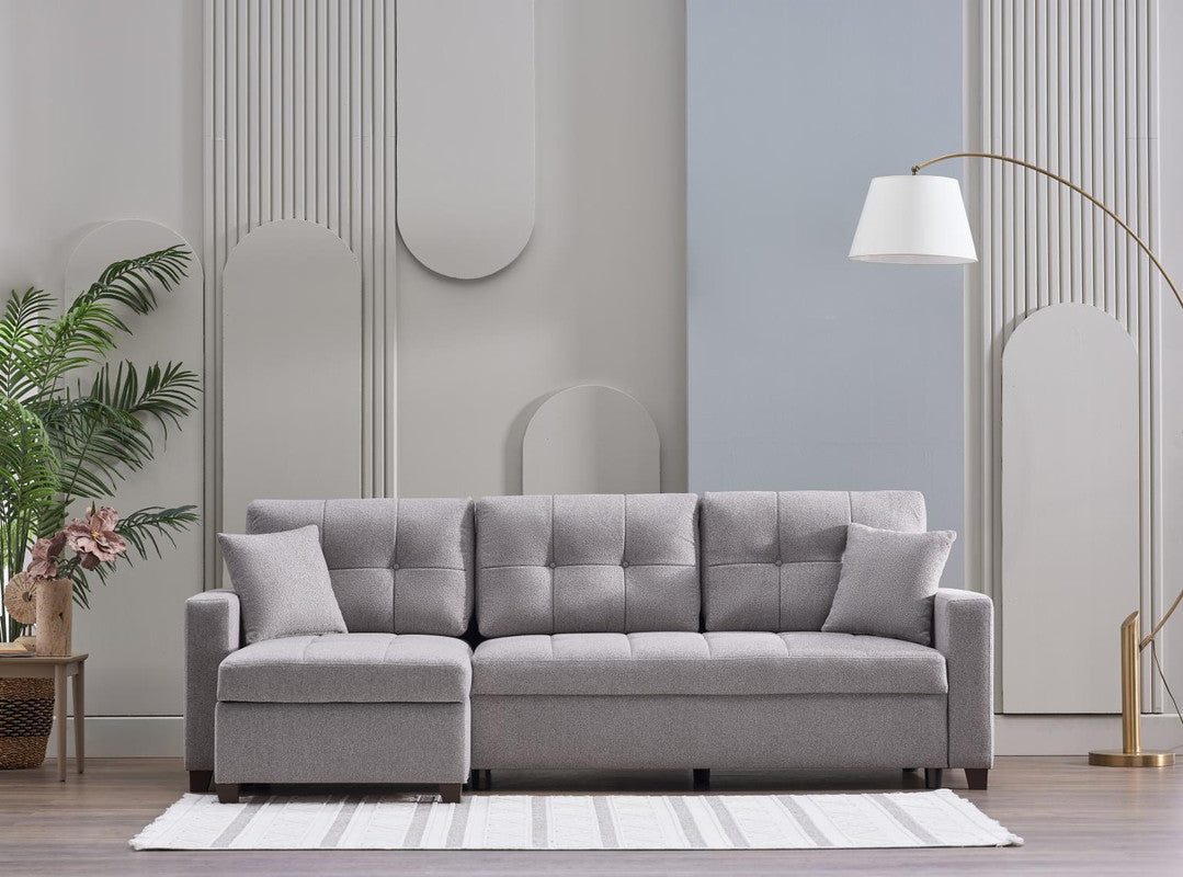 Bellona Mocca Sleeper Sectional 3 Pieces by Bellona DUPONT GRAY