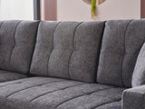 Bellona Mocca Sleeper Sectional 3 Pieces by Bellona DUPONT GRAY