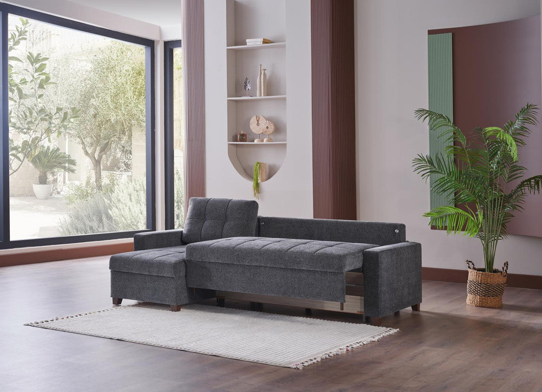 Bellona Mocca Sleeper Sectional 3 Pieces by Bellona DUPONT ANTHRACITE