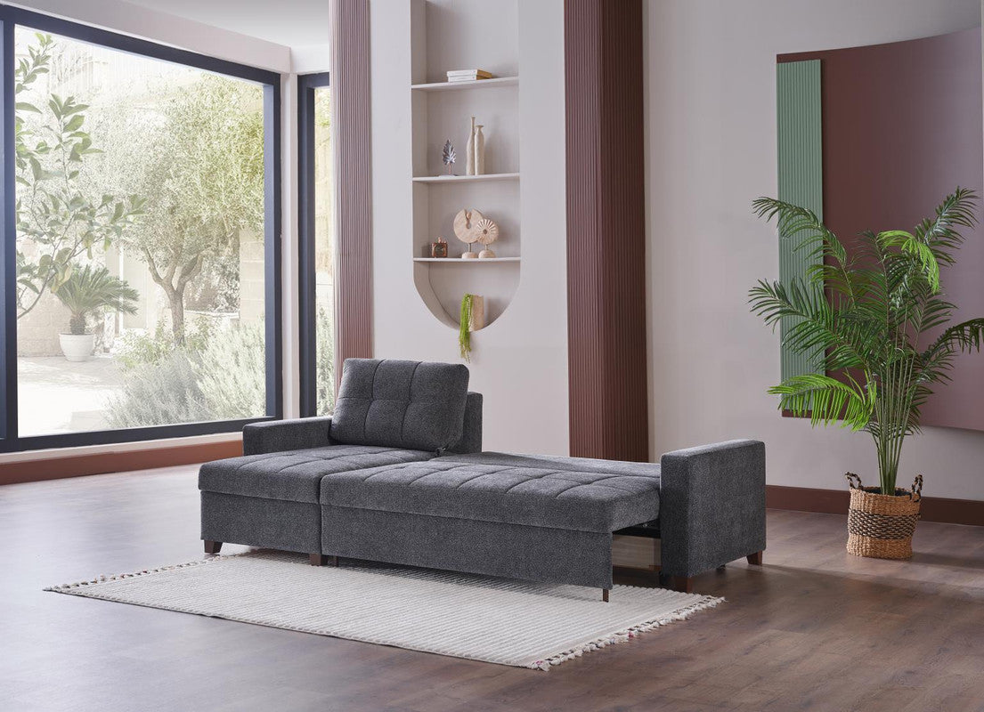 Bellona Mocca Sleeper Sectional 3 Pieces by Bellona DUPONT ANTHRACITE