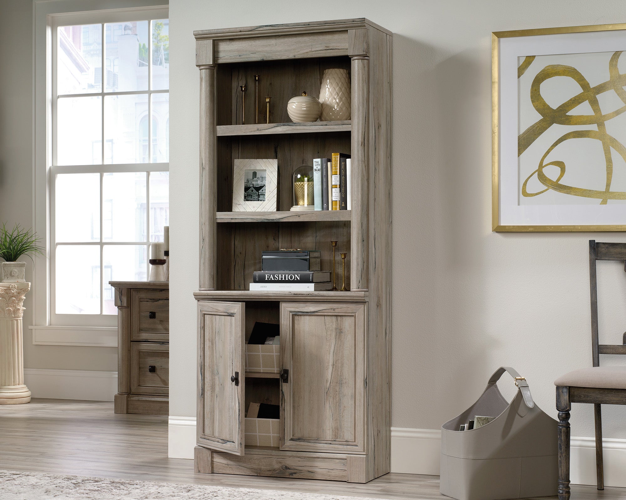 Palladia  Library With Doors Split Oak