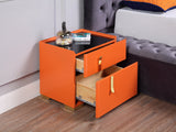 Artisan Eyob Nightstand Orange