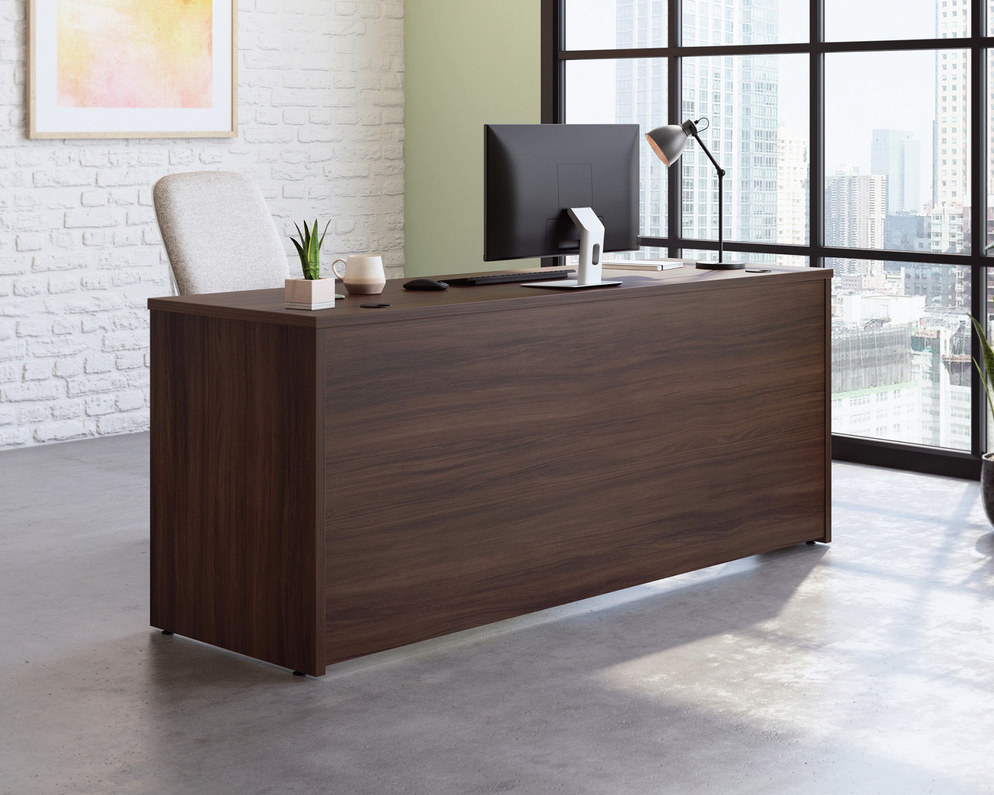 Affirm 72" x 24" Commercial Desk in Noble Elm