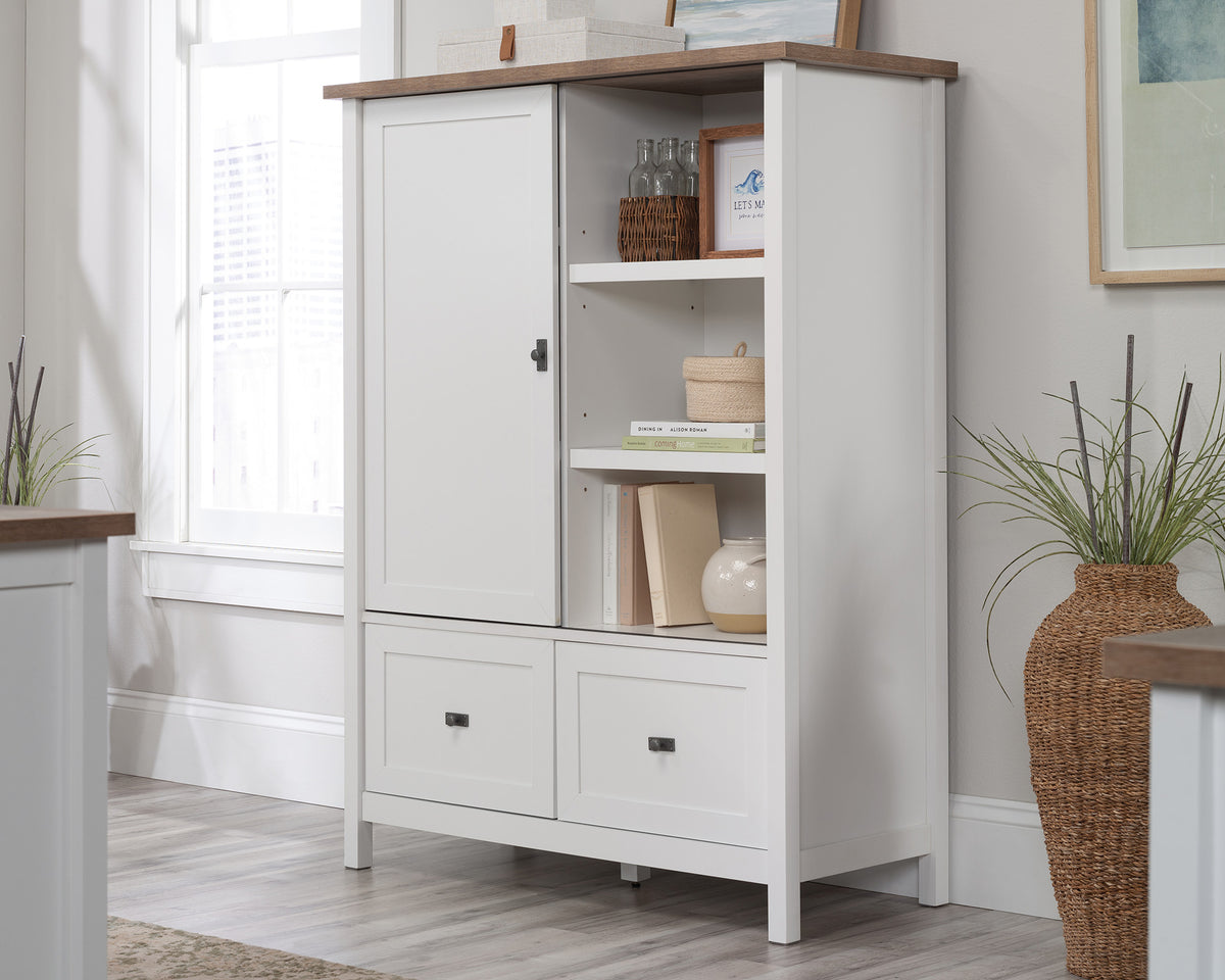 Cottage Road  White Storage Cabinet with File Drawers