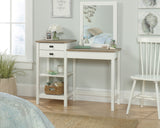 Cottage Road  White Bedroom Vanity with Mirror