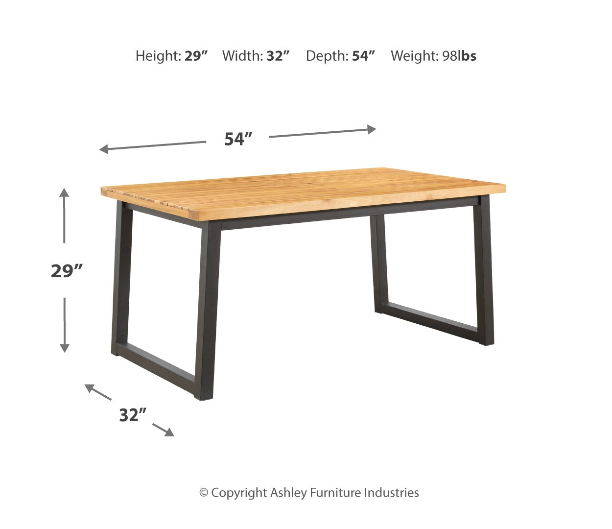 Town Wood Dining Table Set (3/CN)