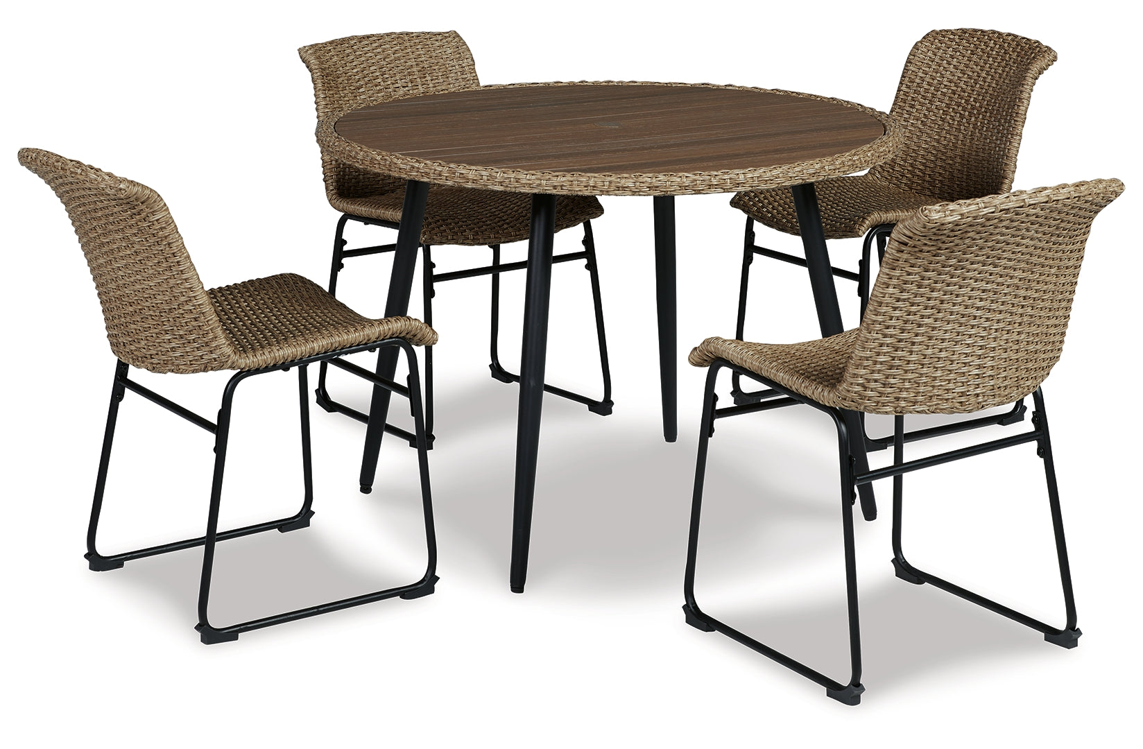 Amaris Outdoor Dining Table and 4 Chairs