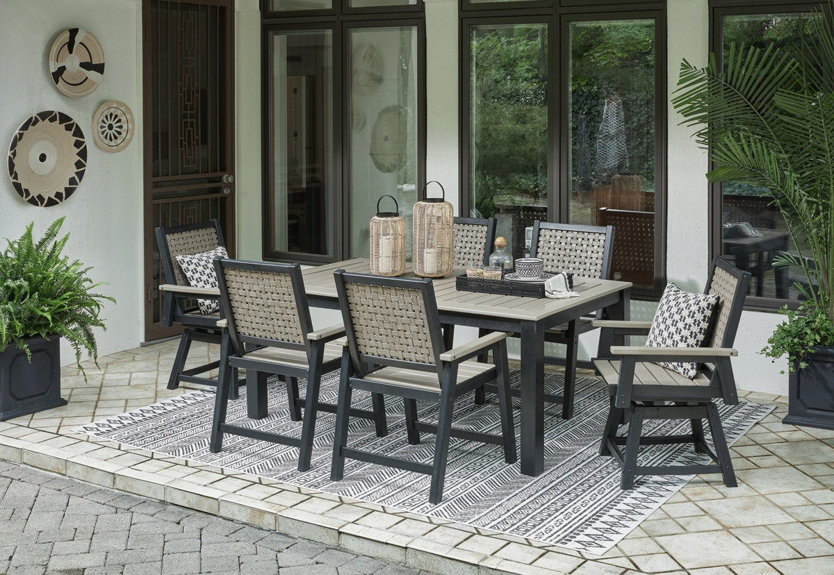 Mount Valley Outdoor Dining Table and 6 Chairs