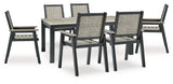 Mount Valley Outdoor Dining Table and 6 Chairs