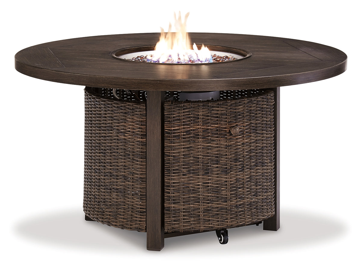 Paradise Trail Round Fire Pit Table