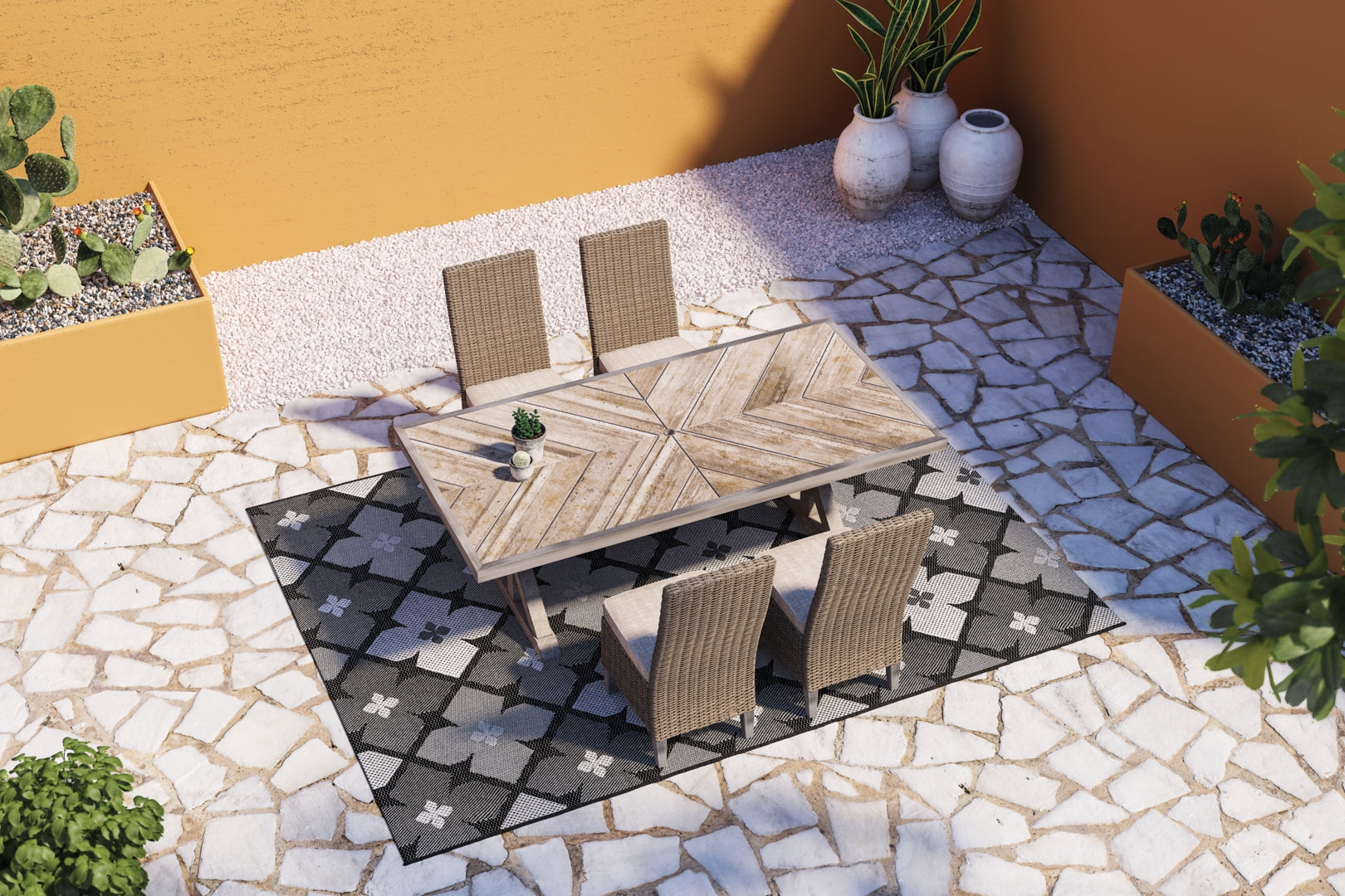 Beachcroft Outdoor Dining Table and Chairs