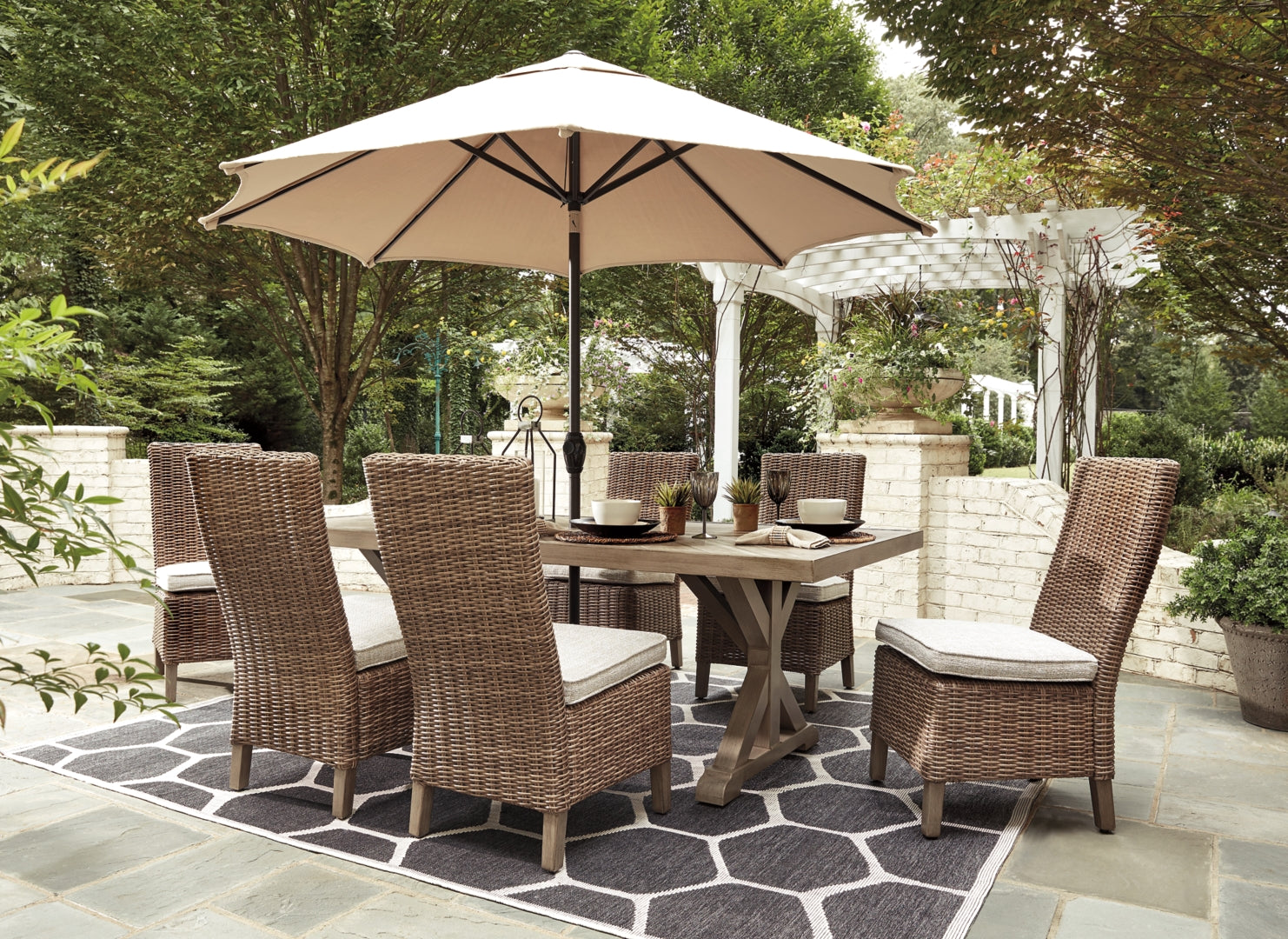 Beachcroft Outdoor Dining Table and Chairs